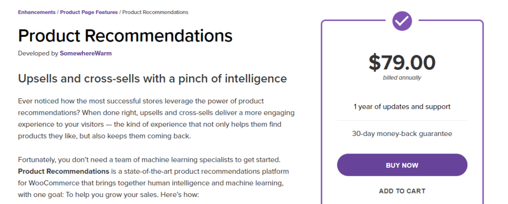woocommerce product recommendation