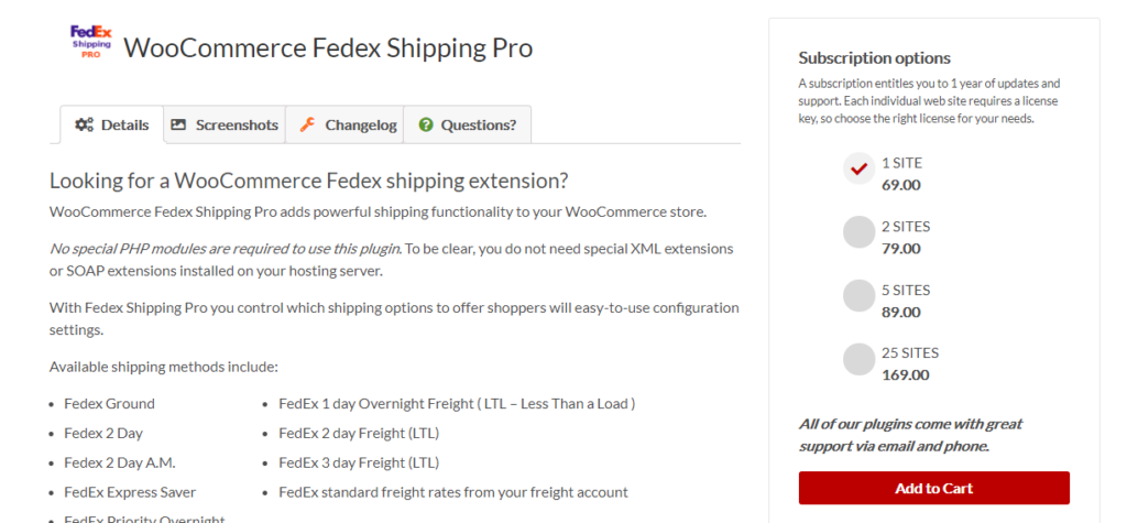 WooCommerce Fedex Shipping Pro Plugin