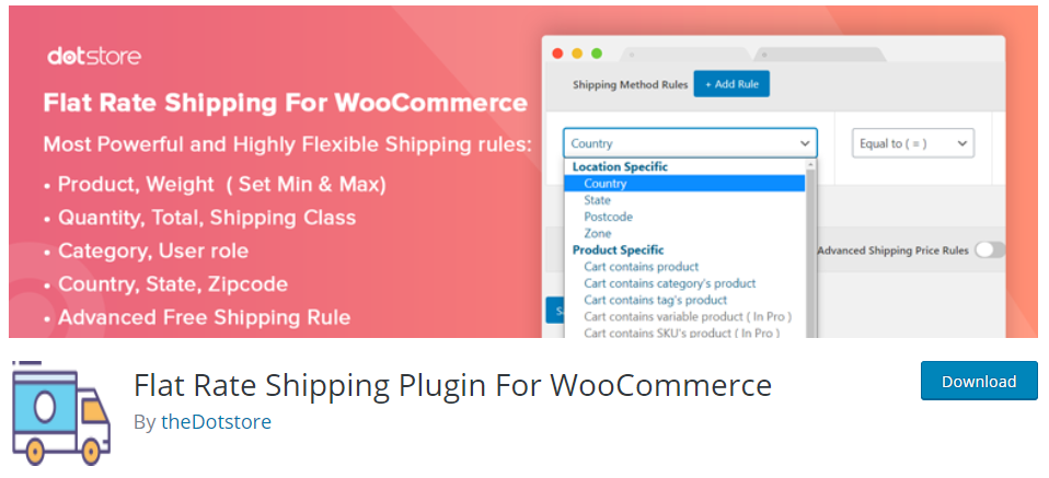 flat rate shipping for WooCommerce