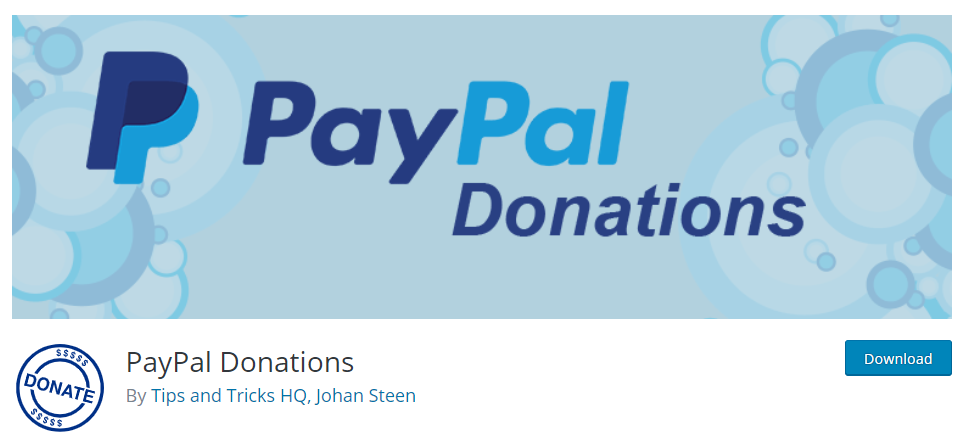 PayPal donations plugin