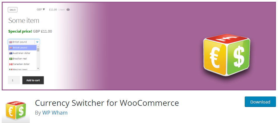 Currency Switcher for WooCommerce