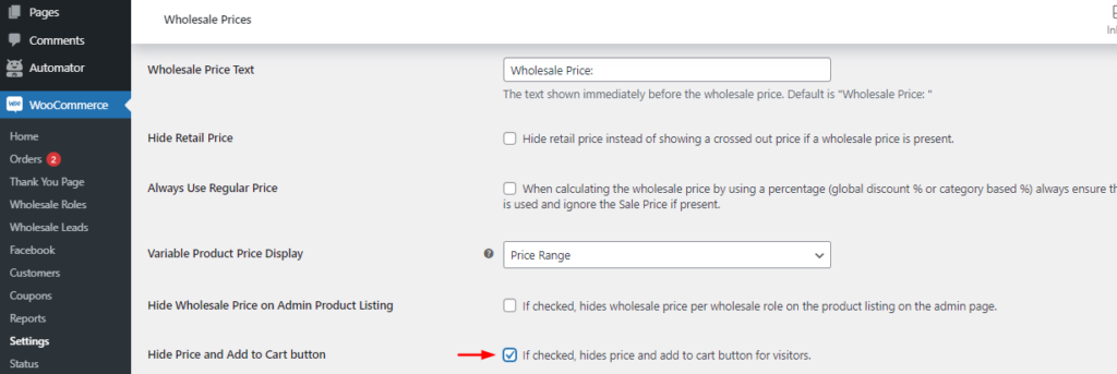 woocommerce hide price 