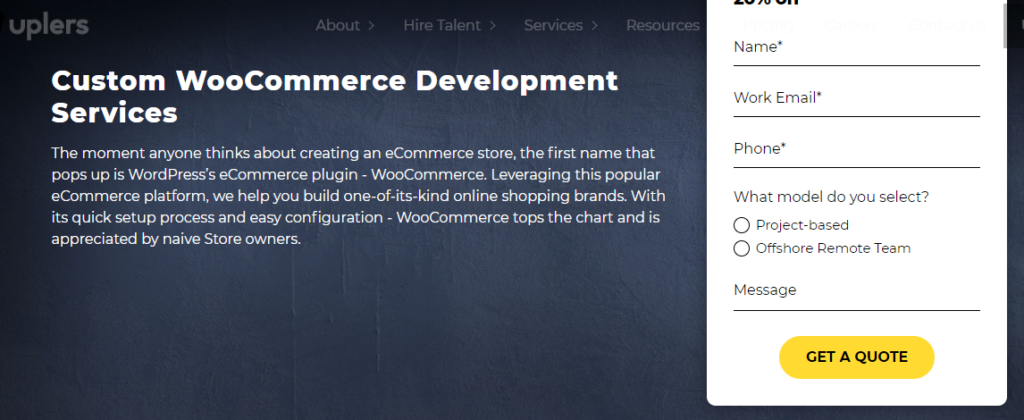 Uplers WooCommerce Development Services