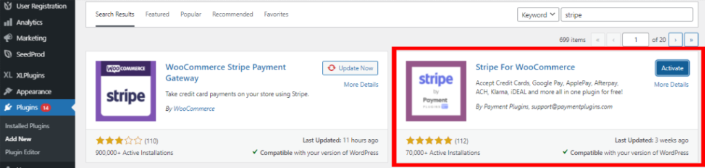 Stripe for WooCommerce