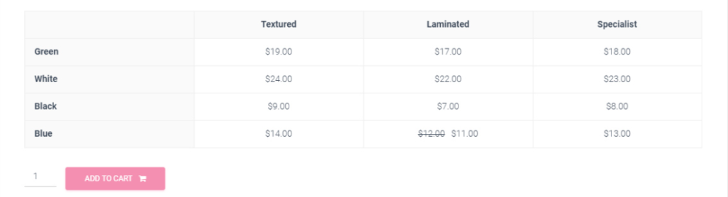 Price Matrix for WooCommerce
