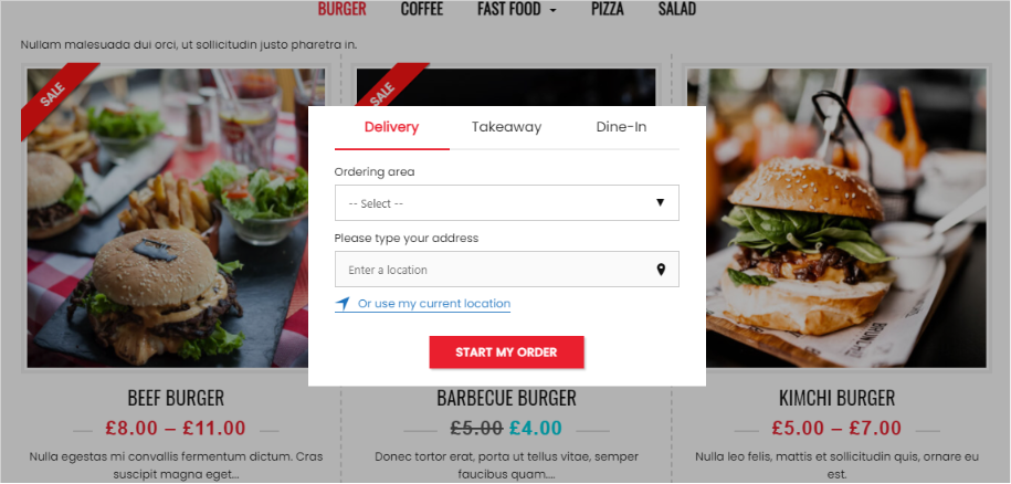 woocommerce food ordering plugin