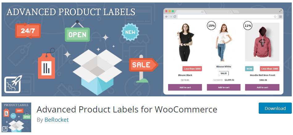 Advanced Product Labels for WooCommerce plugin
