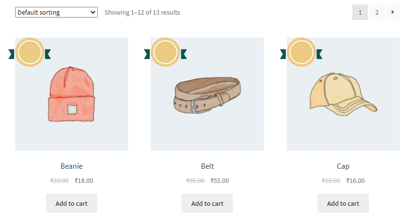 Custom WooCommerce Products Labels