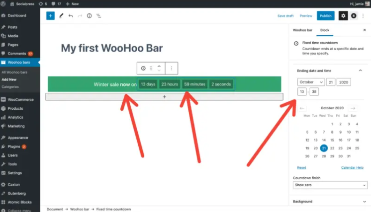 creating a woohoo bar