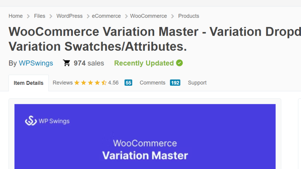 WooCommerce Variation Master